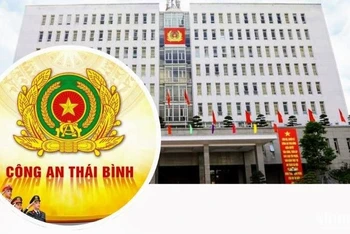 Giao diện Trang thông tin Công an tỉnh Thái Bình. (Ảnh chụp màn hình)