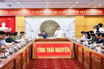 Phó Thủ tướng làm việc với lãnh đạo chủ chốt, sở, ngành tỉnh Thái Nguyên.