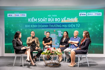 Tọa đàm “Kiểm soát rủi ro về thuế khi kinh doanh thương mại điện tử”.