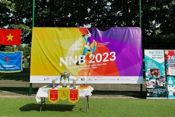 Giải bóng đá NNB 2023 đánh dấu kỷ niệm 24 năm tổ chức. (Ảnh: MINH DUY)