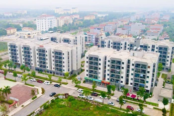 Khu nhà ở xã hội tại khu đô thị mới Thanh Lâm - Đại Thịnh 2, huyện Mê Linh, Hà Nội.