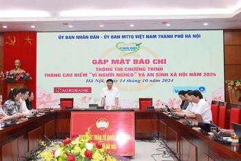 Hà Nội công bố Tháng cao điểm “Vì người nghèo” và an sinh xã hội năm 2024