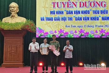 Công an tỉnh Kon Tum xuất sắc đạt giải nhất hội thi.