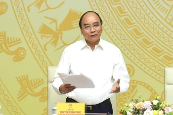 Chủ tịch nước Nguyễn Xuân Phúc phát biểu khai mạc hội nghị.