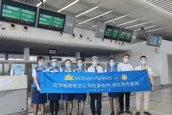 Khôi phục đường bay giữa Thành phố Hồ Chí Minh và Hàng Châu (Trung Quốc). 