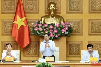 Thủ tướng Phạm Minh Chính chủ trì làm việc về bảo đảm ổn định kinh tế vĩ mô.