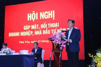 Ông Trần Hữu Thế, Chủ tịch Ủy ban nhân dân tỉnh Phú Yên giải thích, hướng tháo gỡ khó khăn, vướng mắc mà các doanh nghiệp và nhà đầu tư đang gặp phải. 