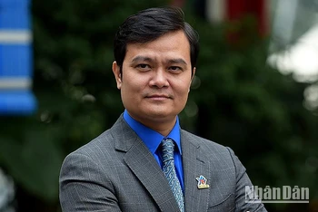 Đồng chí Bùi Quang Huy, Ủy viên dự khuyết Trung ương Đảng, Bí thư thứ nhất Trung ương Đoàn khóa XII, nhiệm kỳ 2022-2027.
