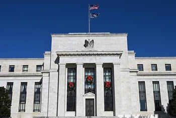 Trụ sở Ngân hàng Dự trữ liên bang Mỹ (Fed) ở Washington, DC. (Ảnh: AFP/TTXVN)