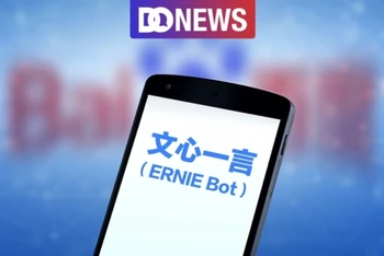 Baidu tuyên bố phát triển các ứng dụng tương tự ChatGPT, với tên tiếng Anh là ERNIE Bot. (Ảnh: DONEWS)