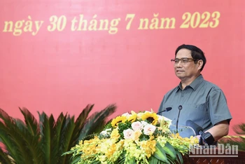 [Ảnh] Thủ tướng Phạm Minh Chính làm việc với Ban Chấp hành Đảng bộ tỉnh Bắc Ninh