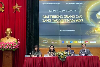 Ban Tổ chức thông tin về "Giải thưởng Quảng cáo sáng tạo Việt Nam" năm 2023. 