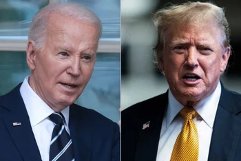 Tổng thống Mỹ Joe Biden (trái) và người tiền nhiệm đồng thời là người kế nhiệm Donald Trump. (Ảnh: Gallup)