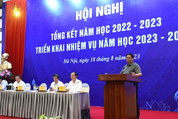 Thủ tướng Phạm Minh Chính dự và phát biểu ý kiến. (Ảnh: Trần Hải)