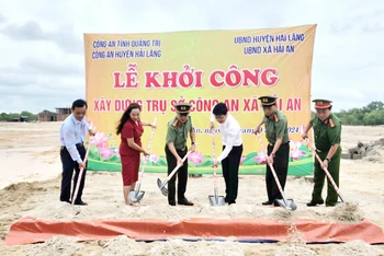 Khởi công trụ sở Công an xã ven biển Hải An, huyện Hải Lăng.