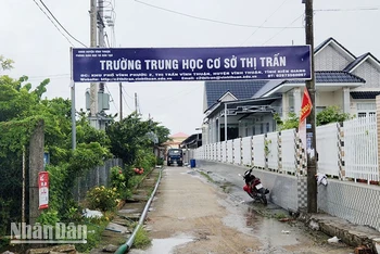 Điểm trường học mới. 