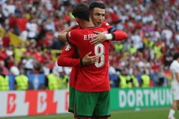 Chân sút đẳng cấp thế giới Cristiano Ronaldo đã cho khán giả chiêm ngưỡng trận cầu cống hiến và đẹp mắt. (Ảnh: Getty Images)