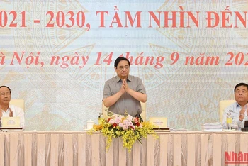 [Ảnh] Thủ tướng Phạm Minh Chính dự Hội nghị Thẩm định Quy hoạch tổng thể quốc gia 