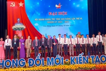 Ủy ban Hội Doanh nhân trẻ tỉnh Cao Bằng khóa 6 ra mắt đại hội. 