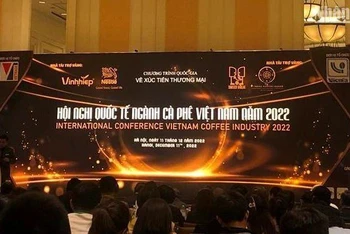 Quang cảnh hội nghị quốc tế cà-phê Việt Nam năm 2022.