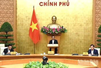 Thủ tướng Phạm Minh Chính chủ trì phiên họp Chính phủ chuyên đề về xây dựng pháp luật tháng 3.