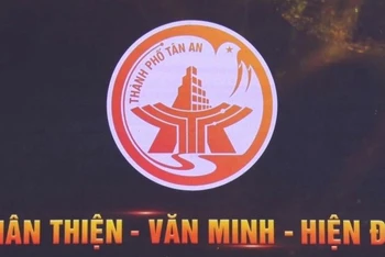 Logo-slogan của thành phố Tân An (Long An) “Thân thiện, văn minh, hiện đại”.