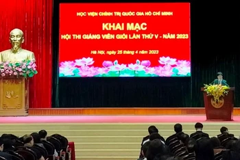 Học viện Chính trị quốc gia Hồ Chí Minh tổ chức hội thi giảng viên giỏi 