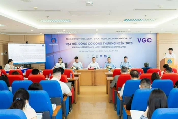 Đại hội đồng cổ đông thường niên năm 2023 Viglacera diễn ra ngày 11/5/2023, tại Hà Nội. 