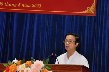 Đồng chí Nguyễn Văn Danh thông tin nhanh về kết quả Hội nghị lần thứ 7 của Ban Chấp hành Trung ương Đảng khóa XIII.