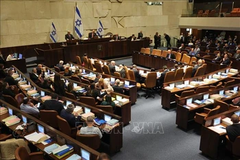 Một phiên họp Quốc hội Israel ở Jerusalem, ngày 23/5/2023. (Ảnh: AFP/TTXVN)