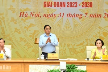 Thủ tướng Phạm Minh Chính dự và chủ trì hội nghị.