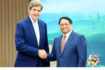 [Ảnh] Thủ tướng Phạm Minh Chính tiếp Đặc phái viên của Tổng thống Hoa Kỳ 