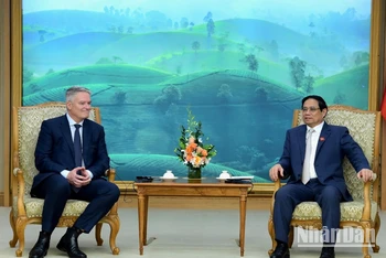 [Ảnh] Thủ tướng Phạm Minh Chính tiếp Tổng Thư ký Tổ chức Hợp tác và Phát triển Kinh tế (OECD)