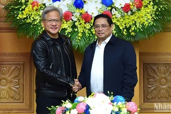 Thủ tướng Phạm Minh Chính tiếp ông Jensen Huang, Chủ tịch kiêm Giám đốc điều hành Tập đoàn NVIDIA.