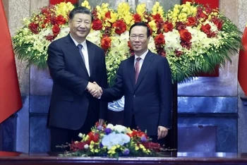 Chủ tịch nước Võ Văn Thưởng hội đàm với Tổng Bí thư, Chủ tịch Trung Quốc Tập Cận Bình