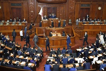 Toàn cảnh một phiên họp Hạ viện Nhật Bản tại thủ đô Tokyo. Ảnh tư liệu: Kyodo/TTXVN