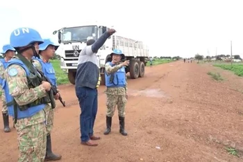 Đội công binh Việt Nam tham gia lực lượng Gìn giữ Hòa bình Liên hợp quốc tại Nam Sudan. (Nguồn: Cục Gìn giữ Hòa bình)