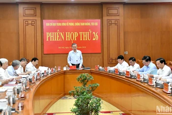 [Ảnh] Tổng Bí thư, Chủ tịch nước Tô Lâm chủ trì Phiên họp thứ 26, Ban Chỉ đạo Trung ương về phòng, chống tham nhũng, tiêu cực