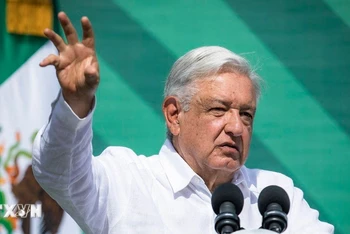 Tổng thống Mexico Andres Manuel Lopez Obrador. (Ảnh: AFP/TTXVN)