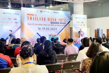 Quang cảnh khai mạc Tuần lễ sản phẩm Thái Lan 2023 tại Quảng Ninh.