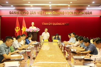 Quang cảnh buổi làm việc của Ban Dân Vận Trung ương với tỉnh Quảng Ninh.