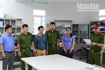 Cơ quan Cảnh sát điều tra thi hành quyết định khởi tố vụ án hình sự, quyết định khởi tố bị can, lệnh bắt bị can để tạm giam đối với Đào Hữu Bính.