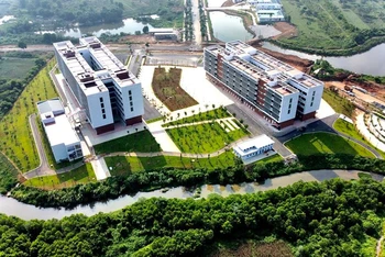 Khu giảng đường Đại học Quốc gia Hà Nội tại Hòa Lạc.