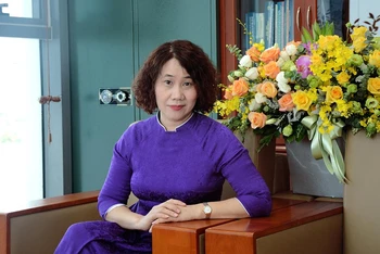 Tổng cục trưởng Tổng cục Thống kê Nguyễn Thị Hương. (Ảnh: Quỳnh Như)