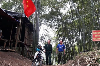 Chốt kiểm soát Biên phòng Tà Ngơn, xã Na Mèo, huyện Quan Sơn, tỉnh Thanh Hóa.