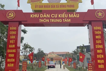 Xã Đồng Phong, huyện Nho Quan (Ninh Bình) đổi thay nhờ sự vận động của mặt trận các cấp.