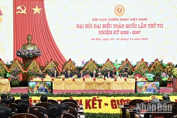 Quang cảnh Đại hội đại biểu toàn quốc Hội Cựu chiến binh Việt Nam lần thứ VII.
