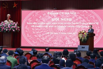 Chủ tịch nước Võ Văn Thưởng phát biểu chỉ đạo hội nghị.