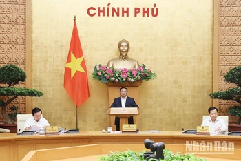 Thủ tướng Phạm Minh Chính chủ trì phiên họp Chính phủ thường kỳ tháng 4/2023.