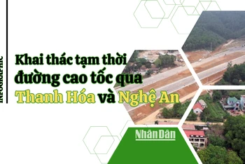 Khai thác tạm thời đường cao tốc qua Thanh Hóa và Nghệ An